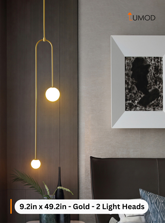 Ragnar | Nordic Glass Dual Ball Pendant Creative Lighting