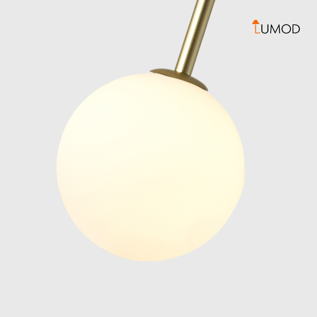 Ragnar | Nordic Glass Dual Ball Pendant Creative Lighting