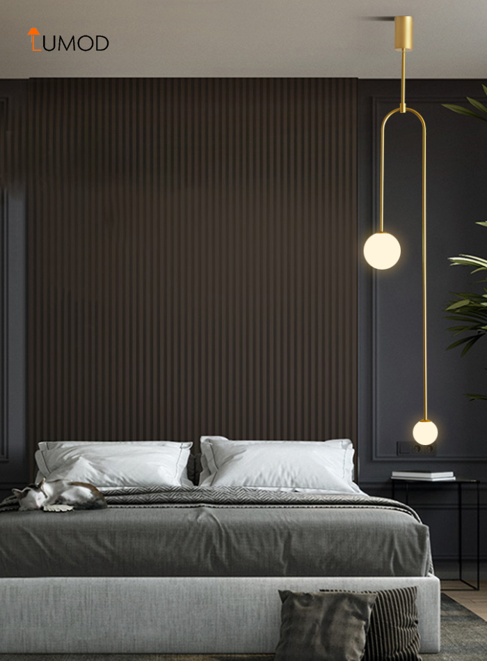 Ragnar | Nordic Glass Dual Ball Pendant Creative Lighting