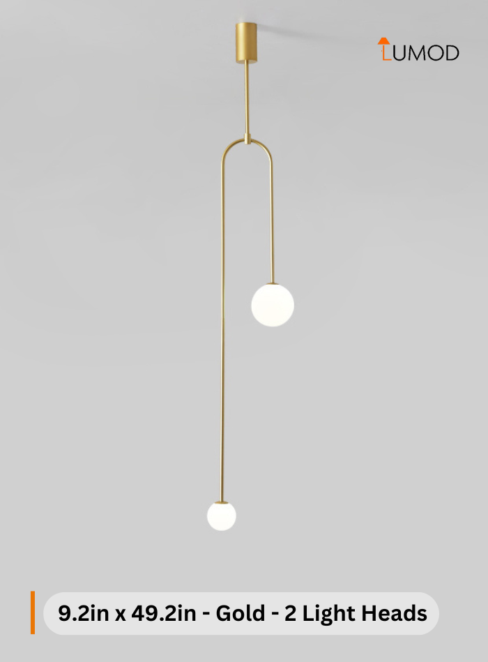Ragnar | Nordic Glass Dual Ball Pendant Creative Lighting