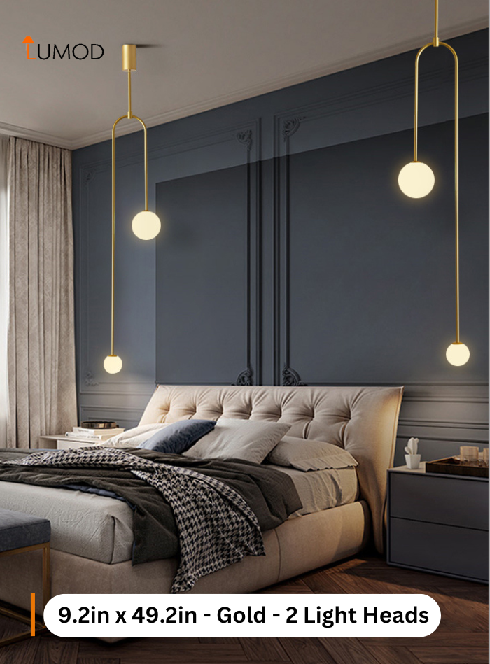 Ragnar | Nordic Glass Dual Ball Pendant Creative Lighting