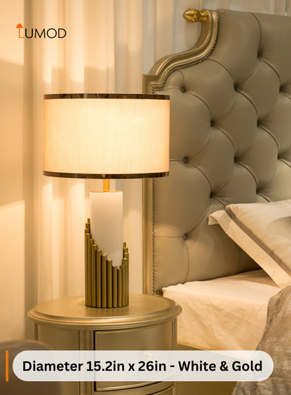 Isla | Luxury Gold Base Bedside Table Lamp