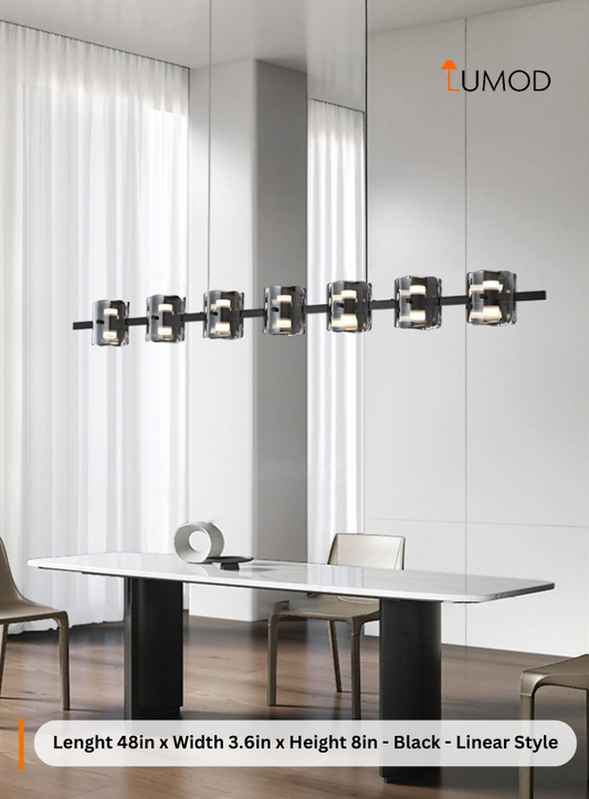 Vera | Luxurious Glass Hanging Light Fixture