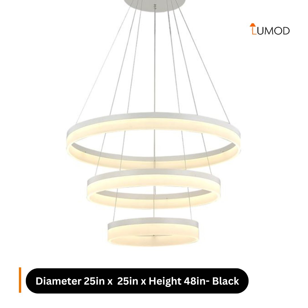 Juniper | Modern Ring Hanging Chandelier LED Light