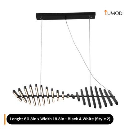 Hagen | Nordic Fishbone Chandelier Luxury LED Hanging Light