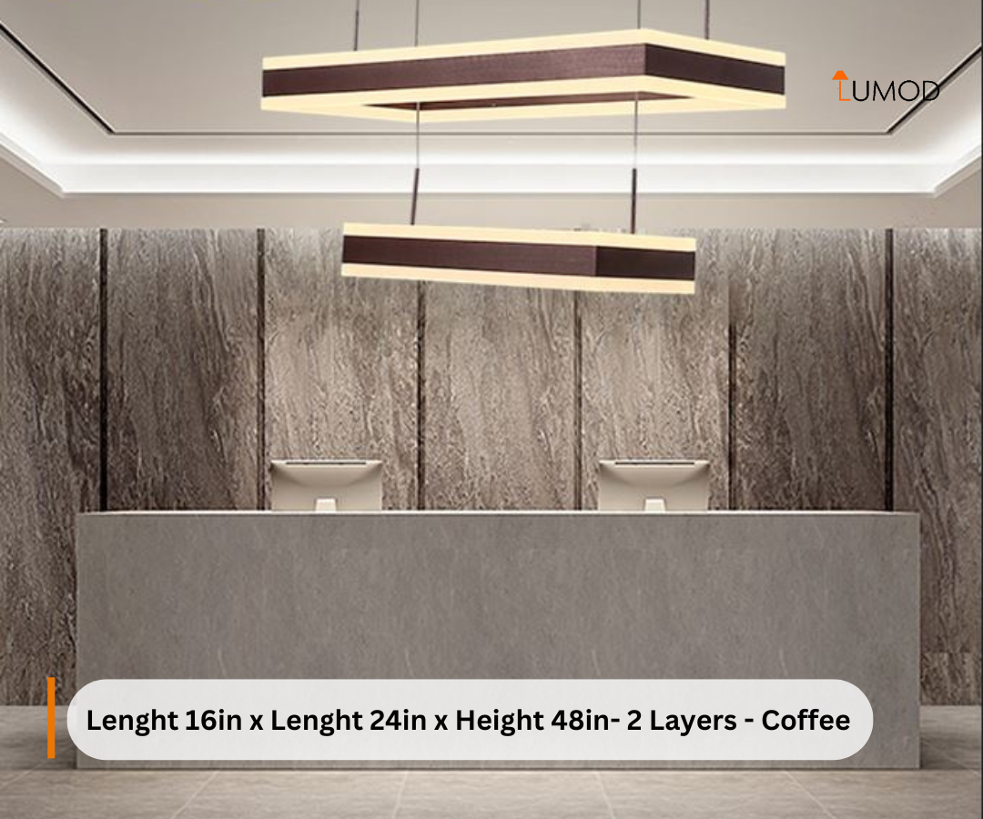 Nora | Sleek Modern LED Rectangle Pendant Light
