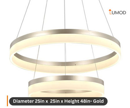 Juniper | Modern Ring Hanging Chandelier LED Light