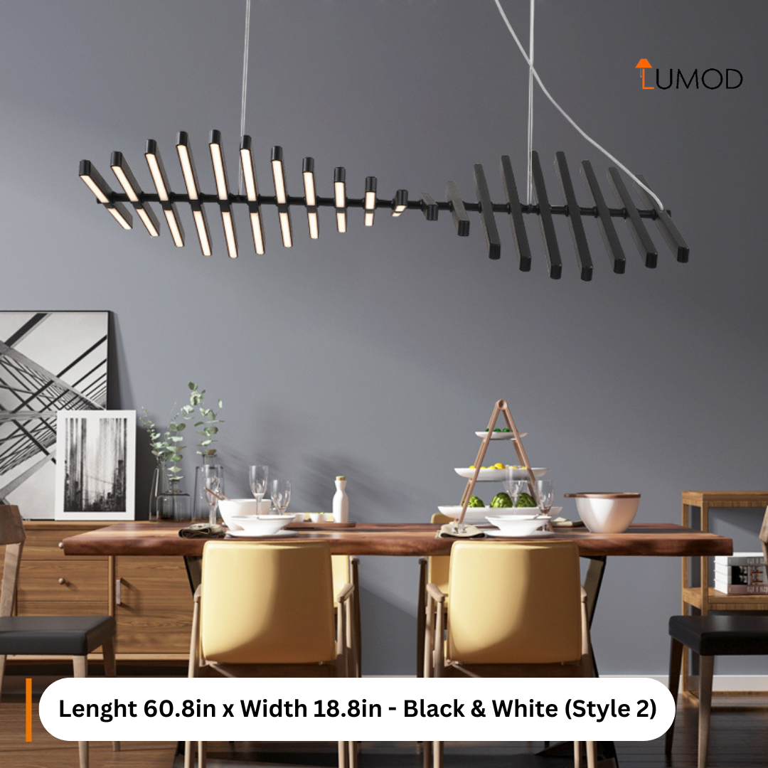 Hagen | Nordic Fishbone Chandelier Luxury LED Hanging Light