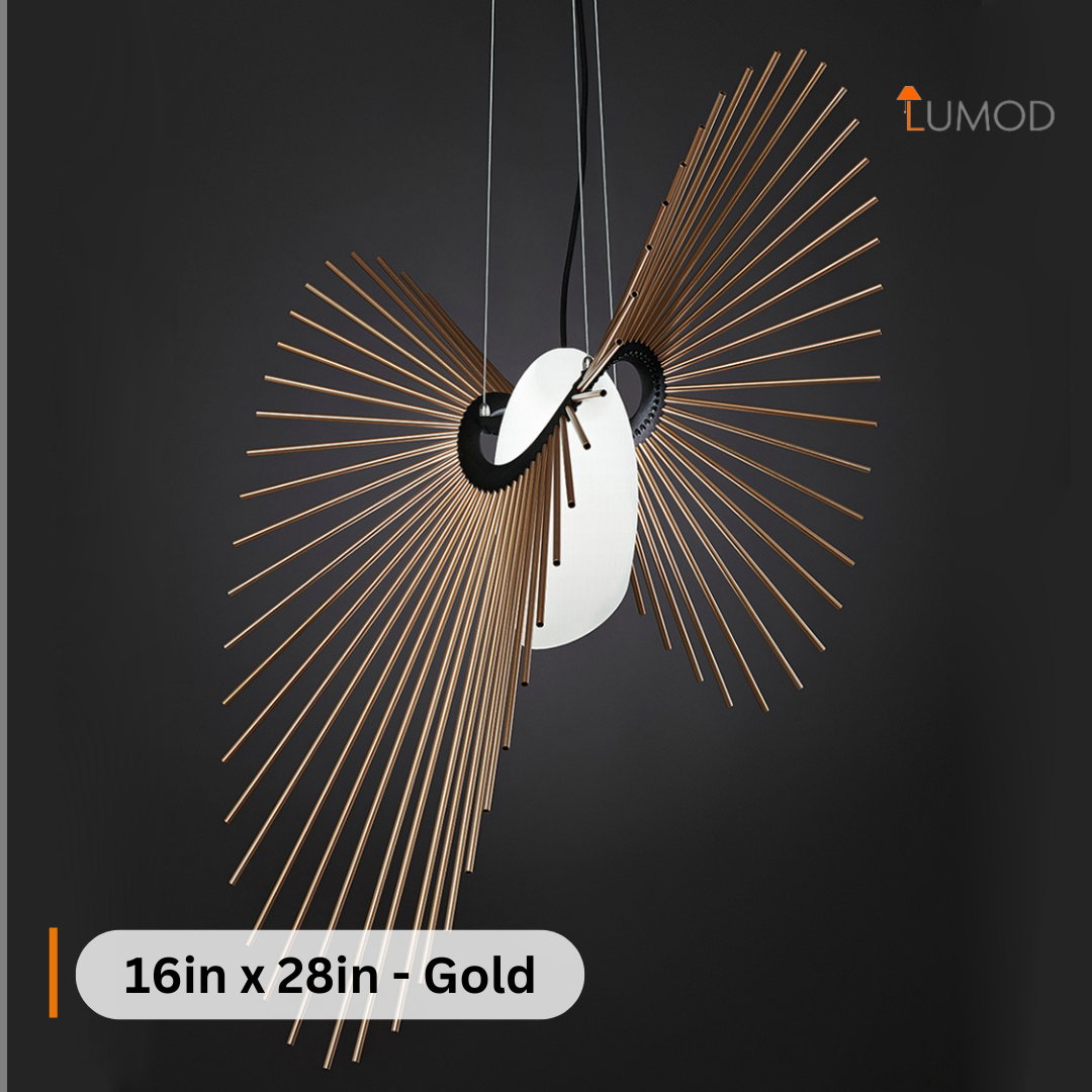 Remy | Artistic Multiple Rods LED Glass Ball Pendant