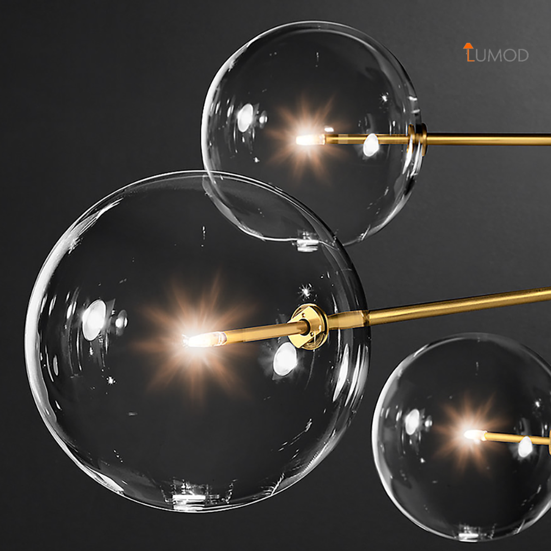 Skyler | Translucent Industrial Style Bubble LED Chandelier