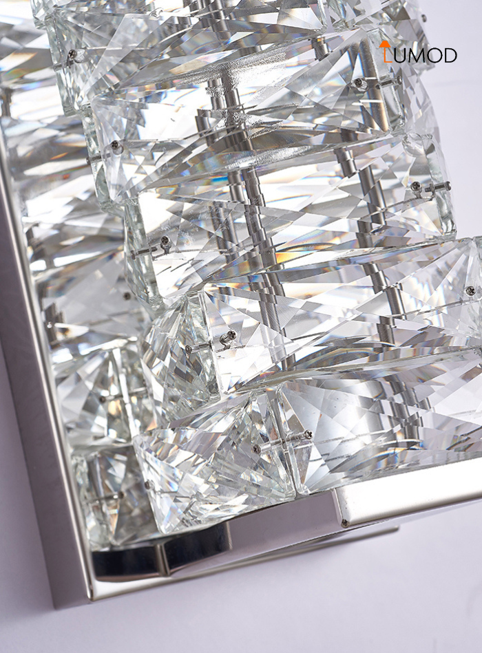 Esme | Diamond Glass Wall Sconce Lighting