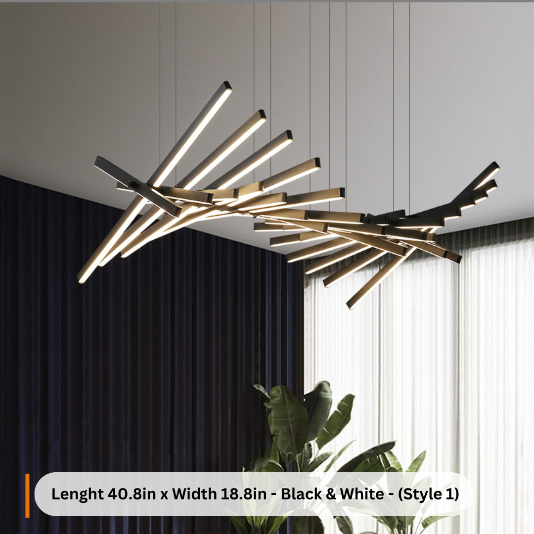 Hagen | Nordic Fishbone Chandelier Luxury LED Hanging Light