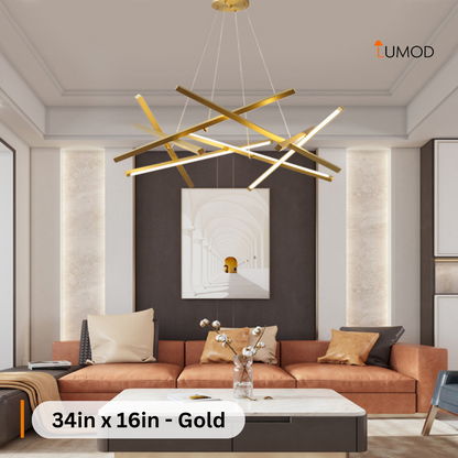 Vienna | Hanging Geometric Design Luxury LED Chandelier