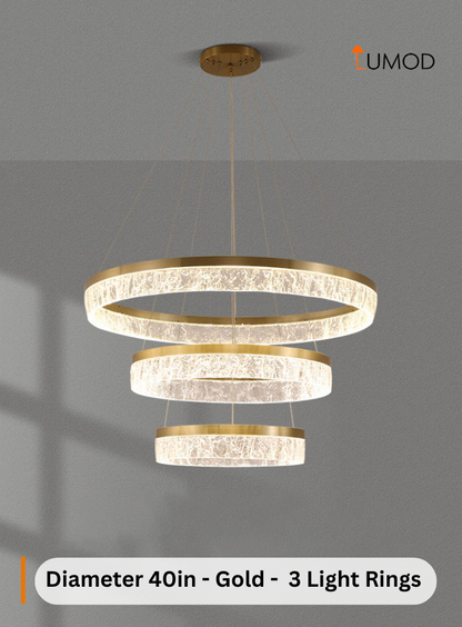 Farah | Modern Circular Hanging LED Chandelier