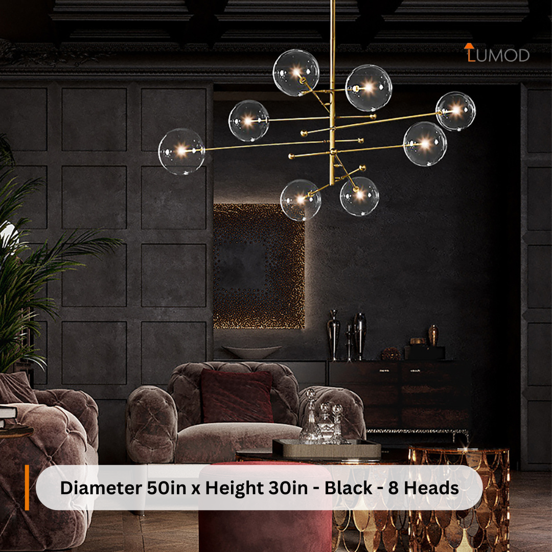 Skyler | Translucent Industrial Style Bubble LED Chandelier