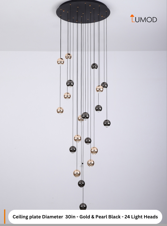 Etta | Hanging Ball Chandelier Artistic LED Lighting