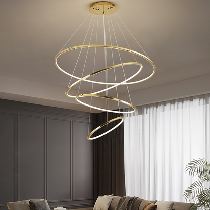 Alexandria |  LED Spiral Chandelier Hanging Decor Light